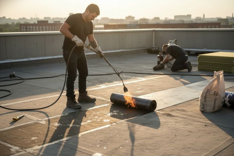 Tar Roof Installation detail